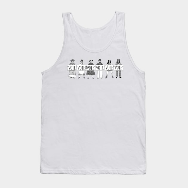 Women Voting Through the Decades Tank Top by JCPhillipps
